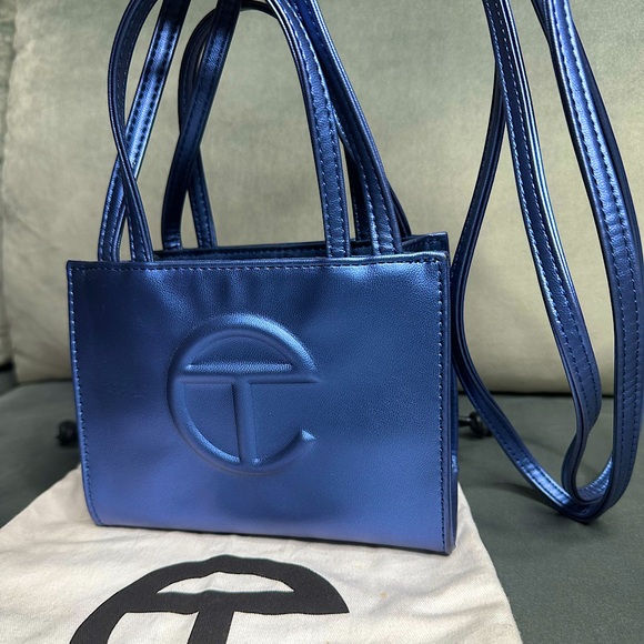 Cobalt Blue Telfar Bag Small Mini with Dust Bag - Picture 3 of 5